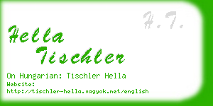 hella tischler business card